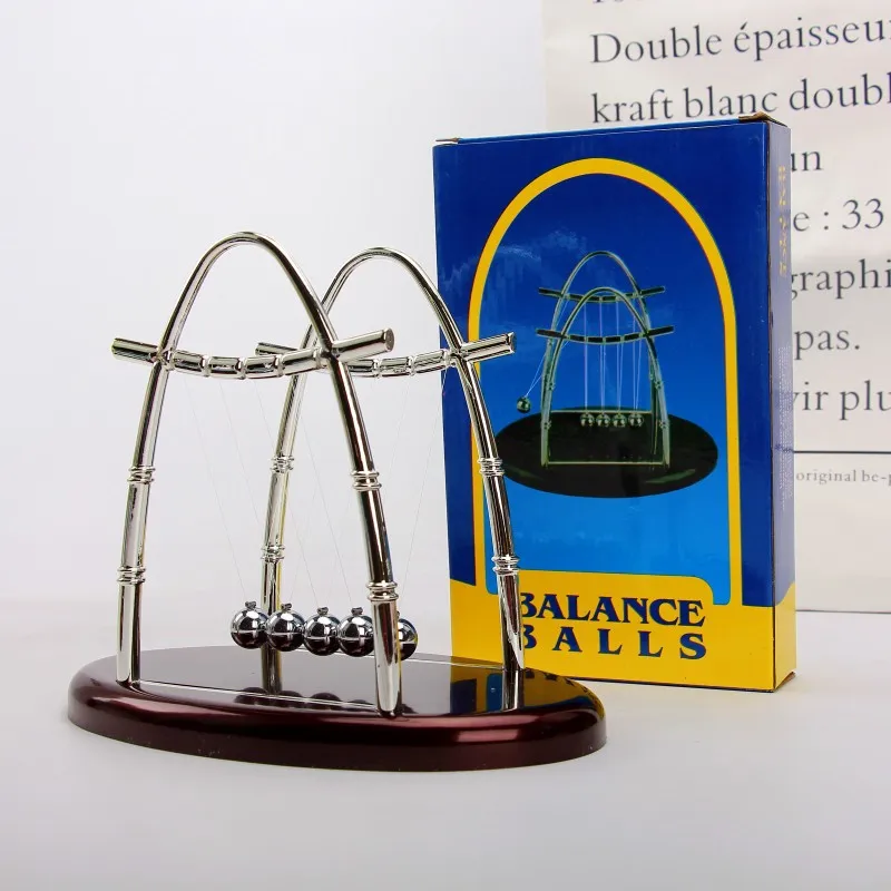 High Quality Physics Science Pendulum Toy Newton Cradle Balance Steel Balls