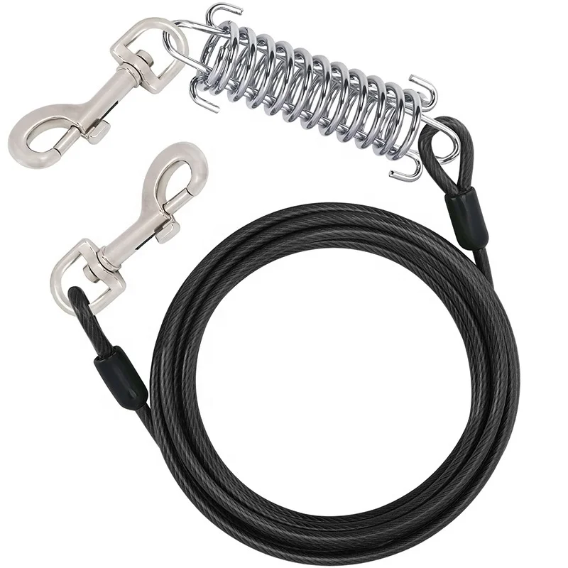 Long Strong Dog Leash for Cable Out Leads Training Line Heavy Rope Slip Lead Tie Yard Runner Duty Best Strong Dog Leash