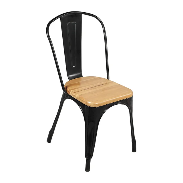 Iron Coffee Shop Metal Bar Stools China with Backrest High Chairs For Bars Using