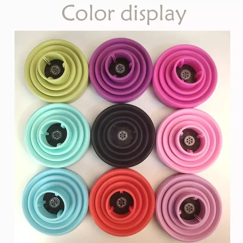 Lightweight Portable Silicone Blow Dryer Diffuser Easy-to-Use Collapsible Attachment for Salon Hair Styling Multi-purpose Tool