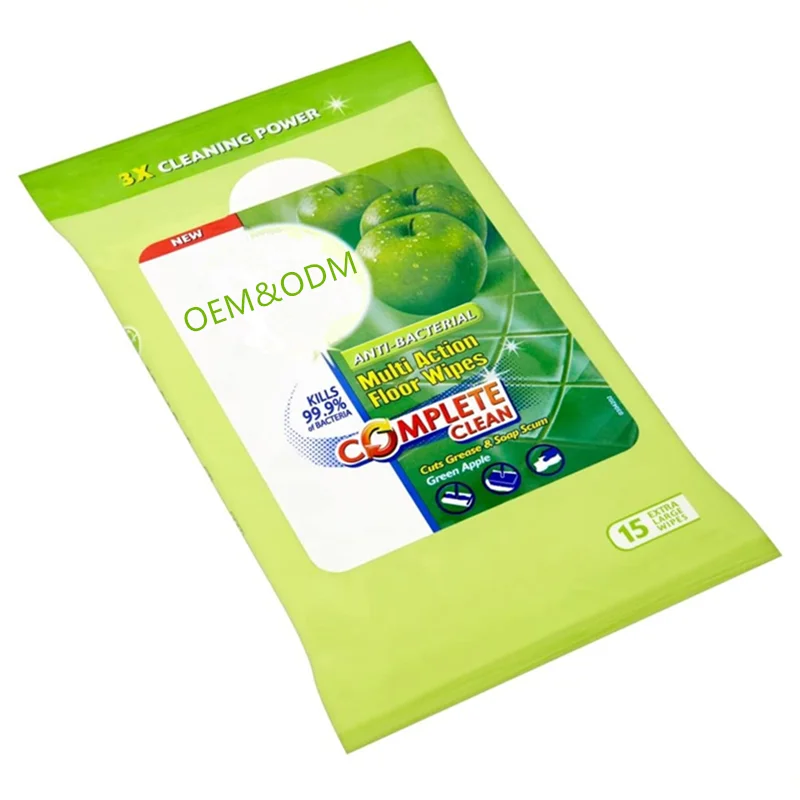 Japanese production standard non-woven disposable floor cleaning wet wipes