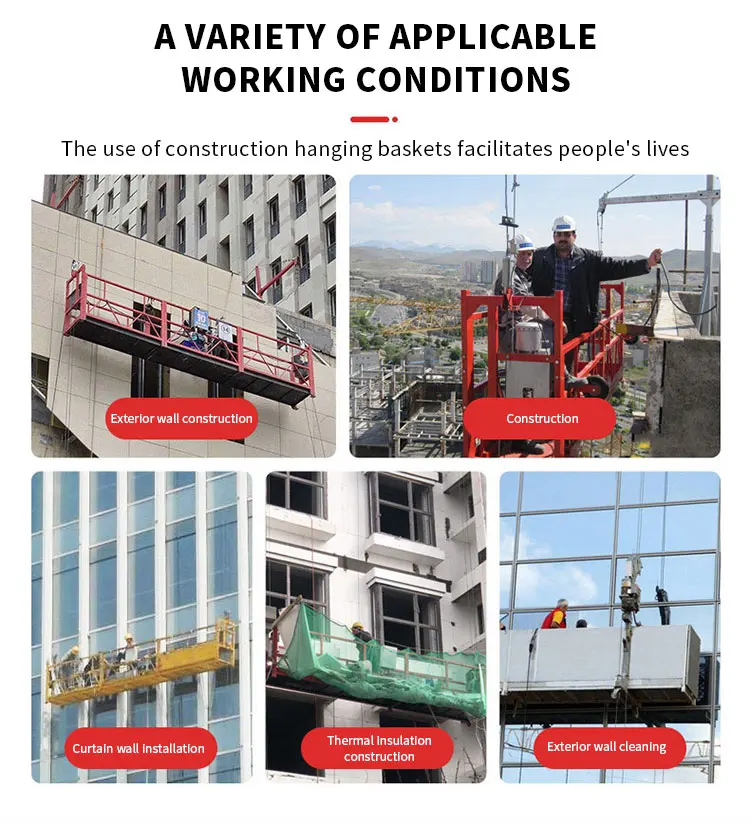 Construction Building Self Climbing Lift Work Platform Electric Scaffolding Lifting Platform Electric Scaffolding Platform
