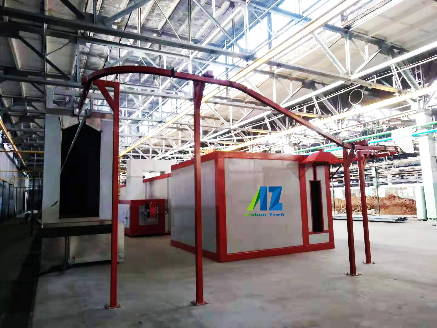 epoxy powder coating/painting coat line powder