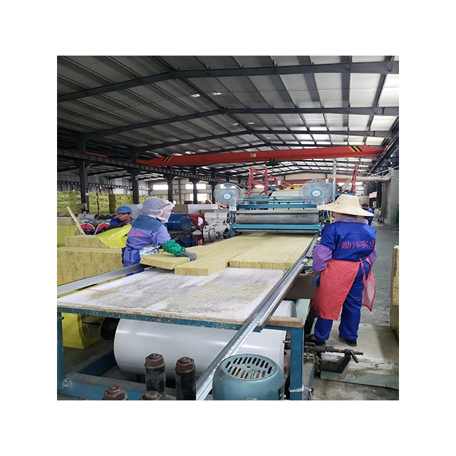 Fireproof 50 mm/75 mm/100 mm rock wool fireproof clean room wall panels for clean room project