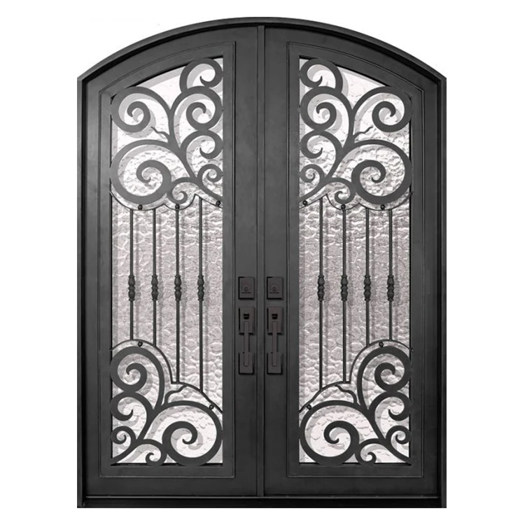 Traditional grille wrought iron doors wrought iron design exterior door front entry doors