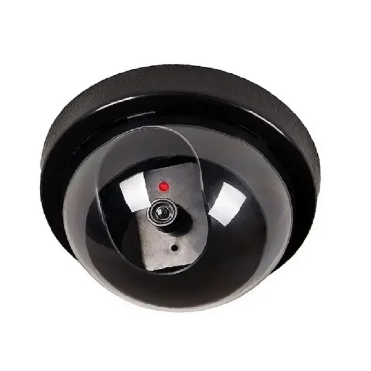 Dummy Dome Camera Flash Light CCTV Surveillance Security Fake Dome Black Camara