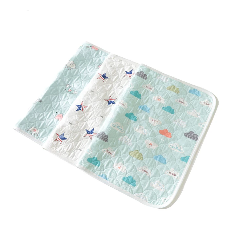 Multi Use Wipeable Extra Soft Muslin Cotton Fitted Baby Changing Pad Cover Washable Water proof Baby Bed Sleeping Comfort Mat