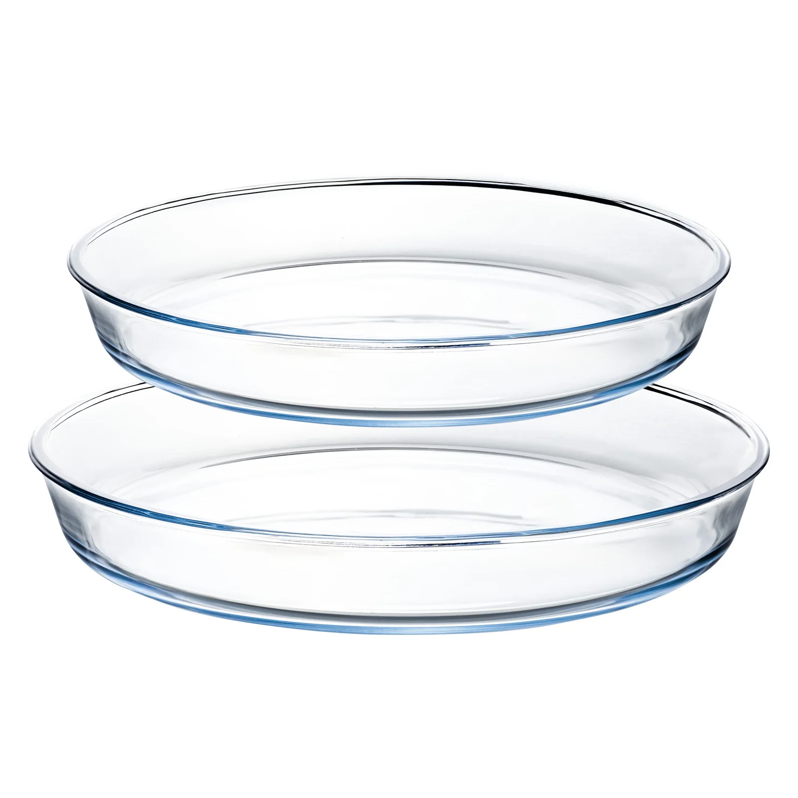 Поднос для выпечки Pyrex круглой формы Безопасная Посудомоечная машина смайлик печь из боросиликатного стекла набор 2