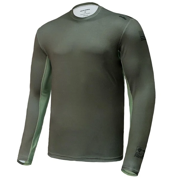 2022 New Arrival Wrist Tight Fishing Hunting Climbing Apparel with Back Mesh Custom Bank Fishing Shirts