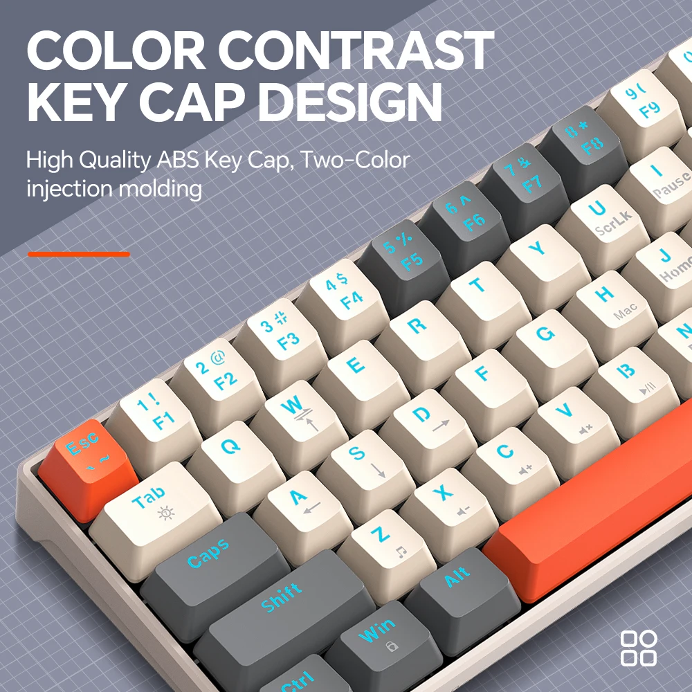 Best Selling 60 Percent Gaming Mechanical Keyboard Portable Backlit Colorful Hot Swappable wired keyboard for computer desktop