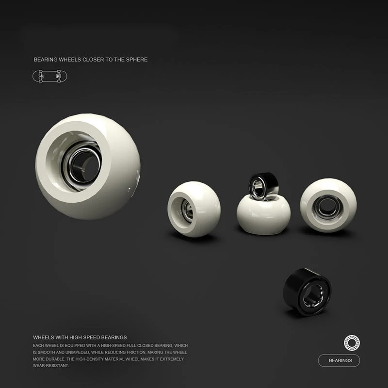 100*30mm Professional Custom Finger Skateboard Maple Wood Deck Fingerboard