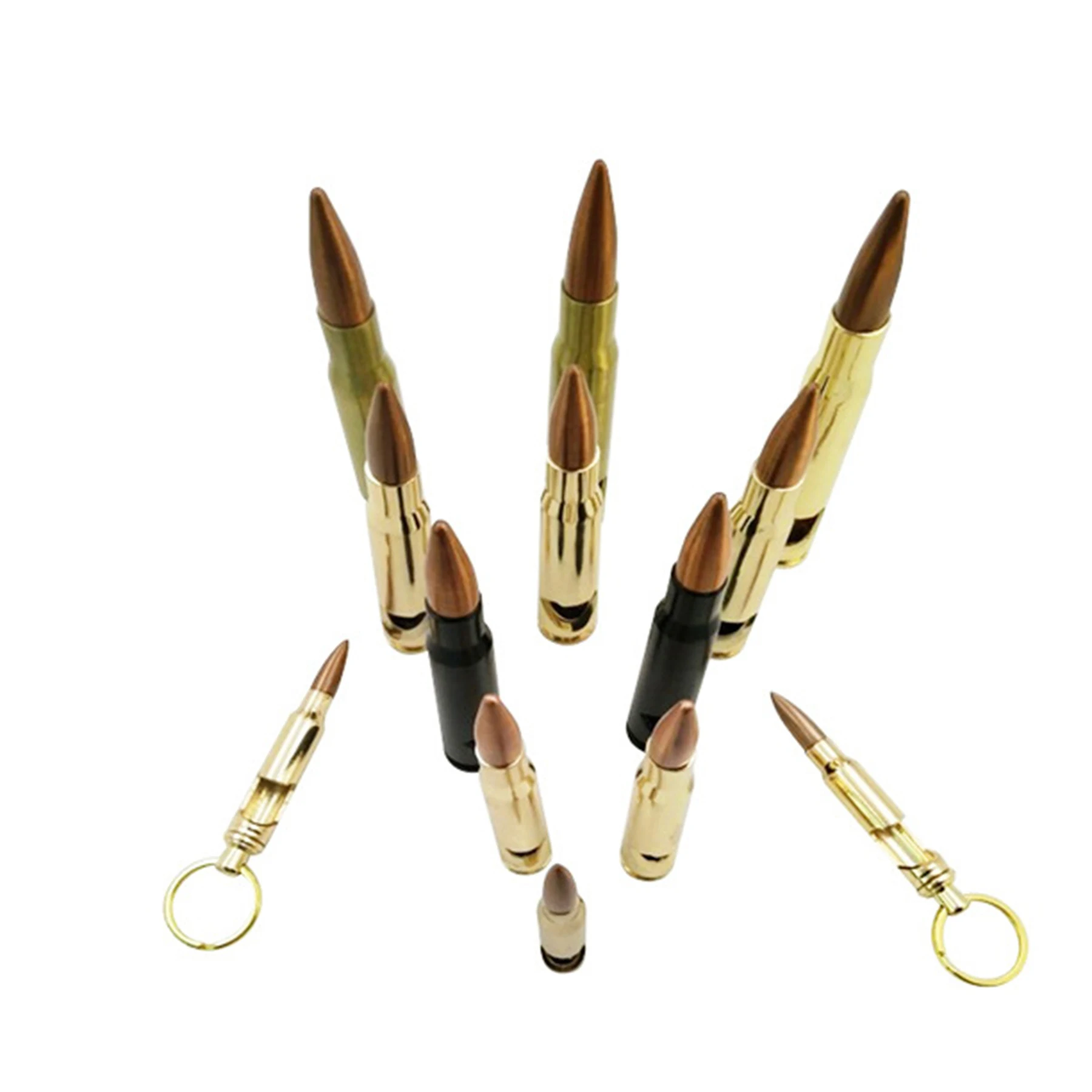 metal bullet head beer bottle opener keychain stainless steel custom logo made wholesale bullet bottle opener