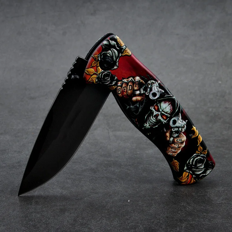 X79 Outdoor Camping keychain pocket folding knife 440C blade steel handle camping hunting outdoor survival EDC tools