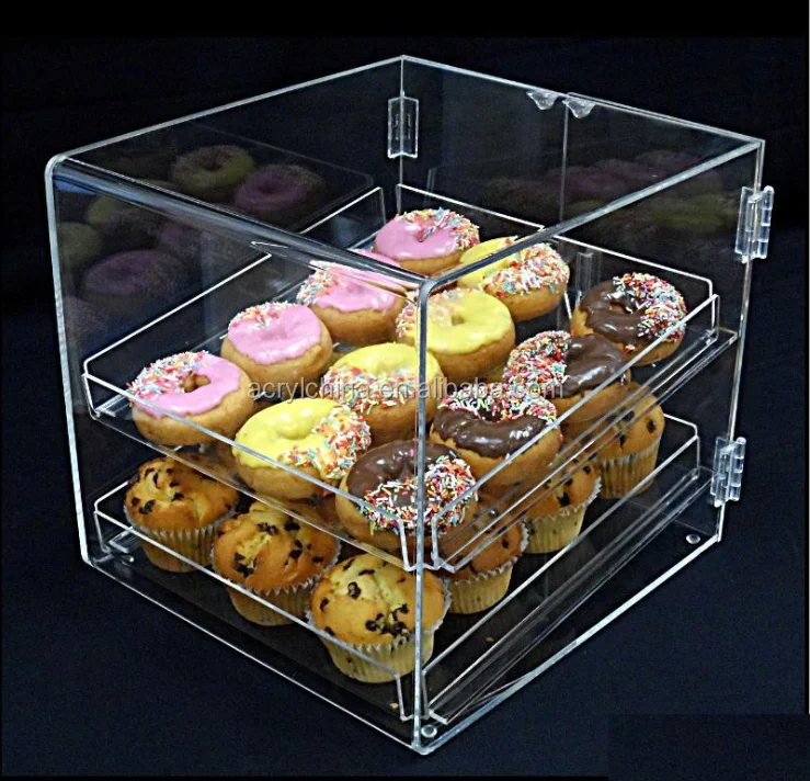 ACC Acrylic Rotating Pick & Mix Dispenser Store Food Display Container Clear