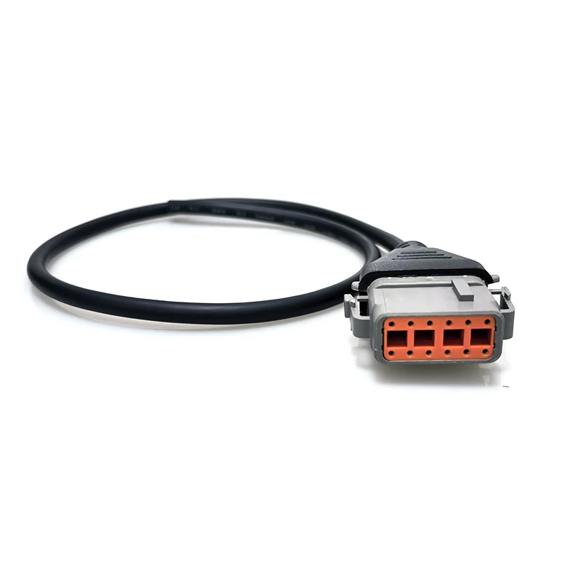 Wholesales Custom Durable DTM-Series 12pin Female Plug to Pigtail Open End Split Cable For Trucks