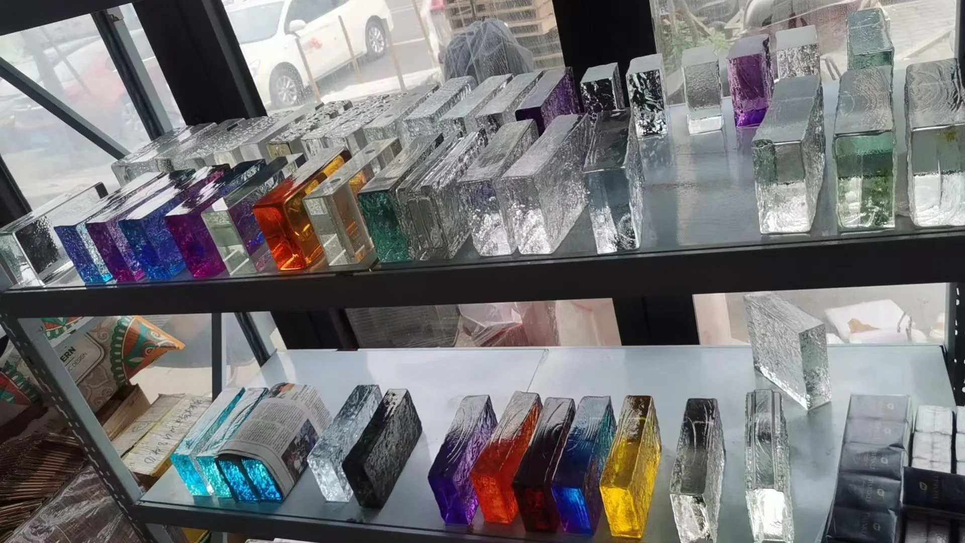 Wholesale Fine Ground Crystal Brick by Manufacturer for Bathroom and Kitchen Wall Decoration