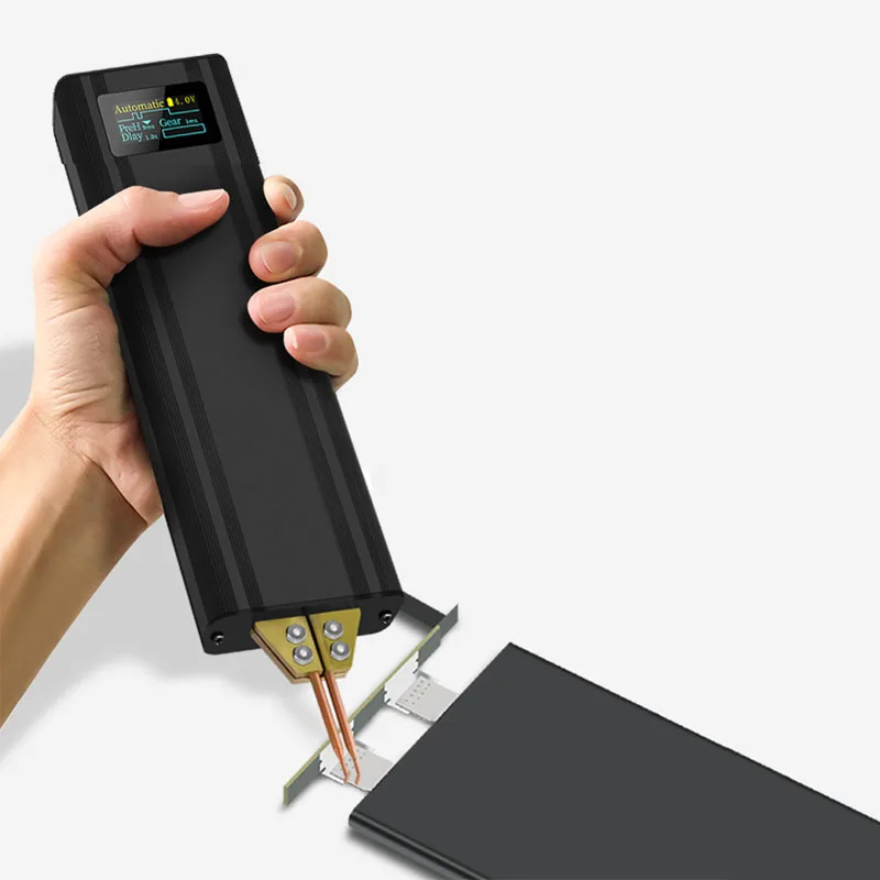 Handheld Spot Welder DIY Portable Spot Welding Machine with 0.1-0.2mm Nickel Sheet for 18650 Lithium Battery Welding Repair Tool
