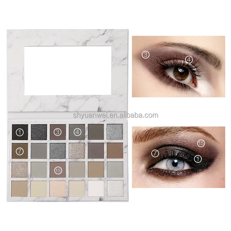 ES04  high pigmented matte eye shadow palette vegan private label pressed eyeshadow palette