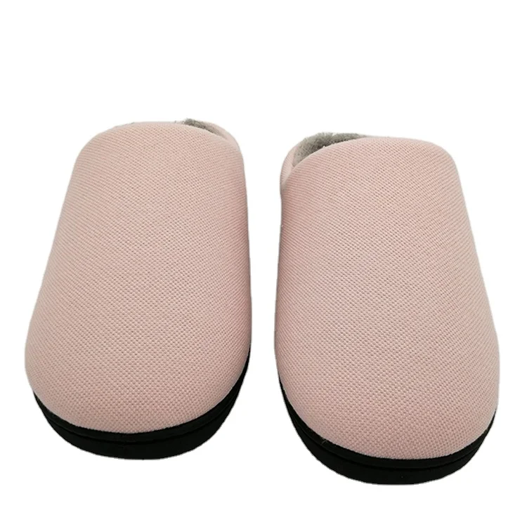 OEM customized Logo indoor house Unisex slippers TPR rubber outsole winter home flat slipper faux fur plush slippers for women
