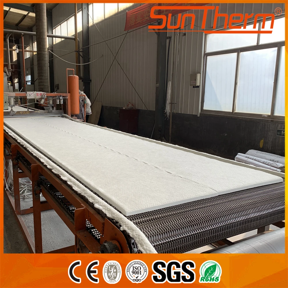 Фабричное теплоизоляционное покрывало из керамического волокна 1260C, покрывало из керамического волокна