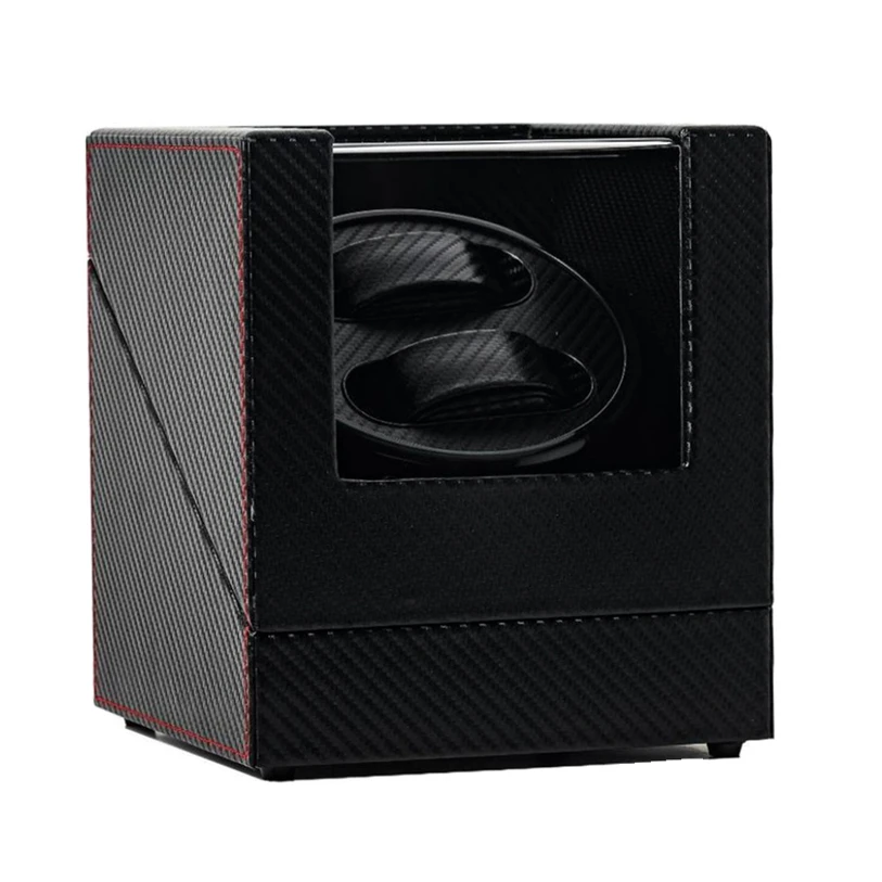 Luxury mabuchi motor watch winder carbon fiber automatic double compact watch winder stand in stock