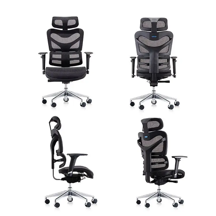 2021 Modern Commercial Office Furniture High Back Adjustable Mesh Ergonomic Chair with Lumbar