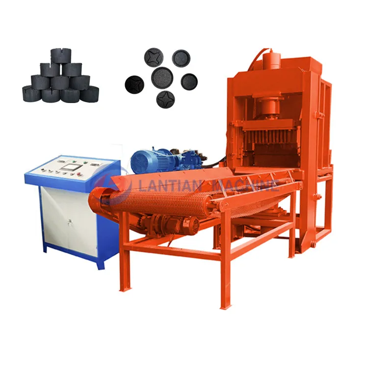 automatic apple wood charcoal press machine coffee husk sorghum stalk briquettes machine for shisha hookah charcoal