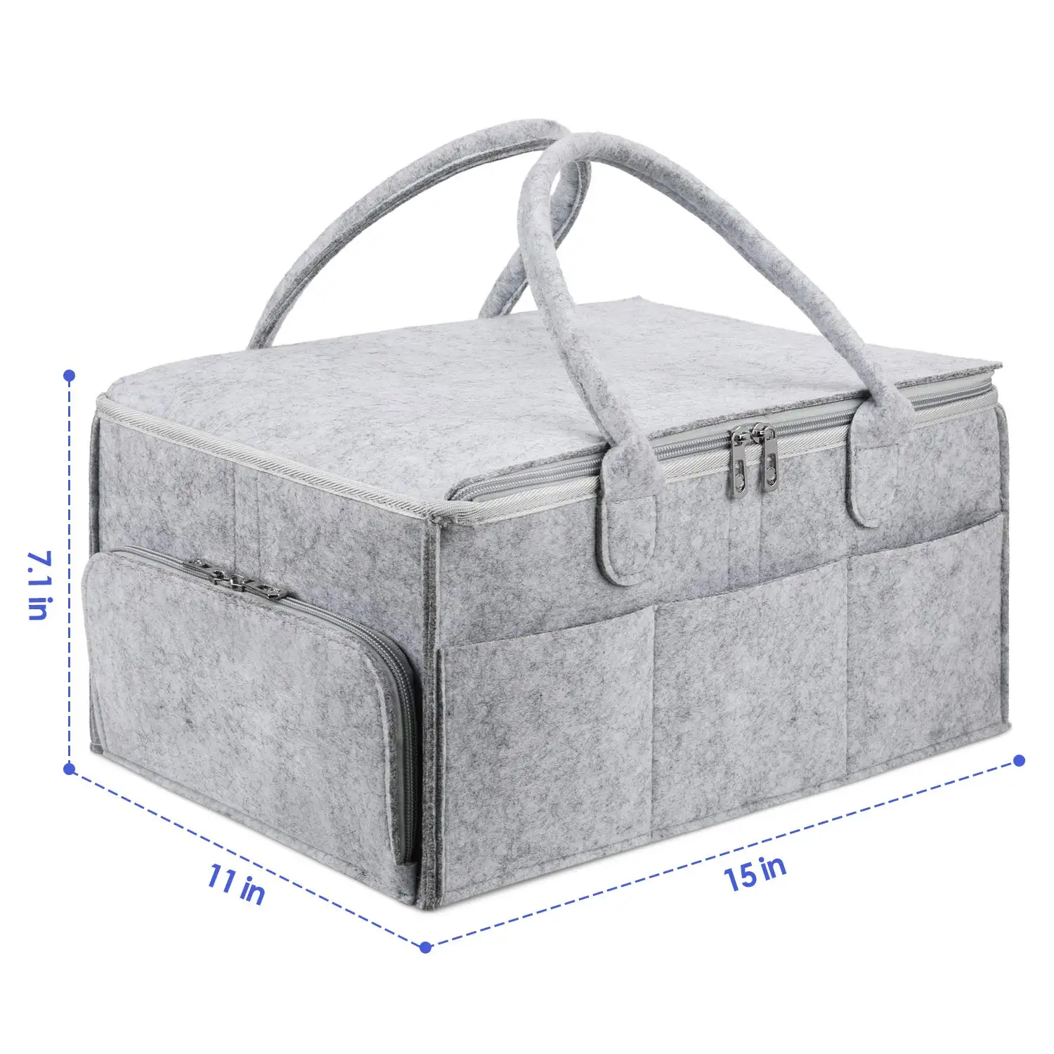 QJMAX Portable Baby Diaper Caddy Organizer Stackers Gift Basket Shower Travel Nursery