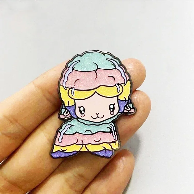 OMG wholesale custom personal cartoon SpongeBob design soft enamel pins with epoxy