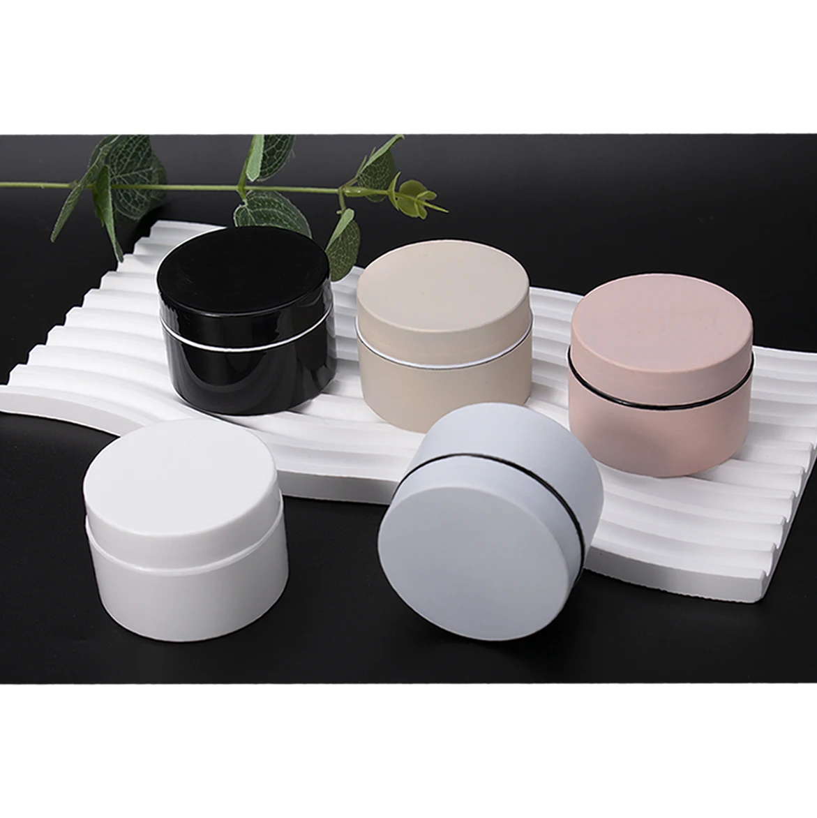 5g 10g 20g 30g 50g round screw cap face cream cosmetic packaging plastic jar with lids
