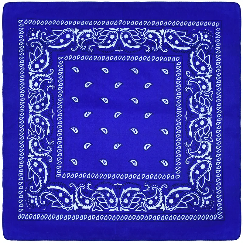 23 Colors Multifunctional Polyester Fabric Turban Custom Square Design Printed Ladies Paisley Turban Sports Bandanas