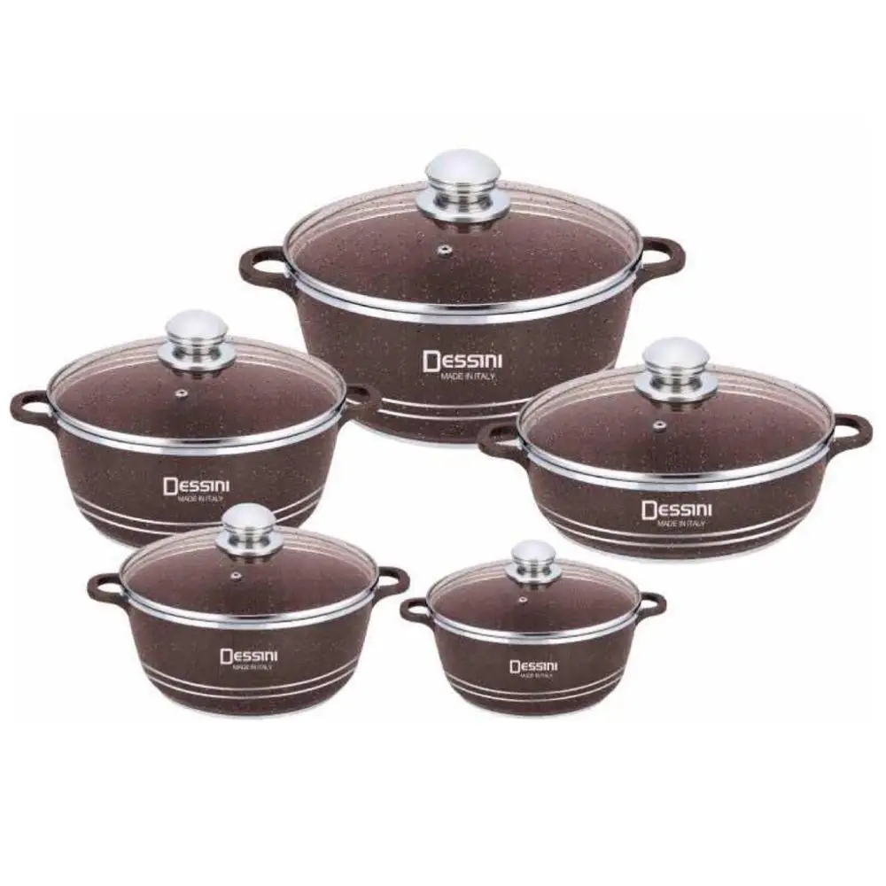 10 шт. dessini экономия энергии кухонная посуда набор посуды из алюминия