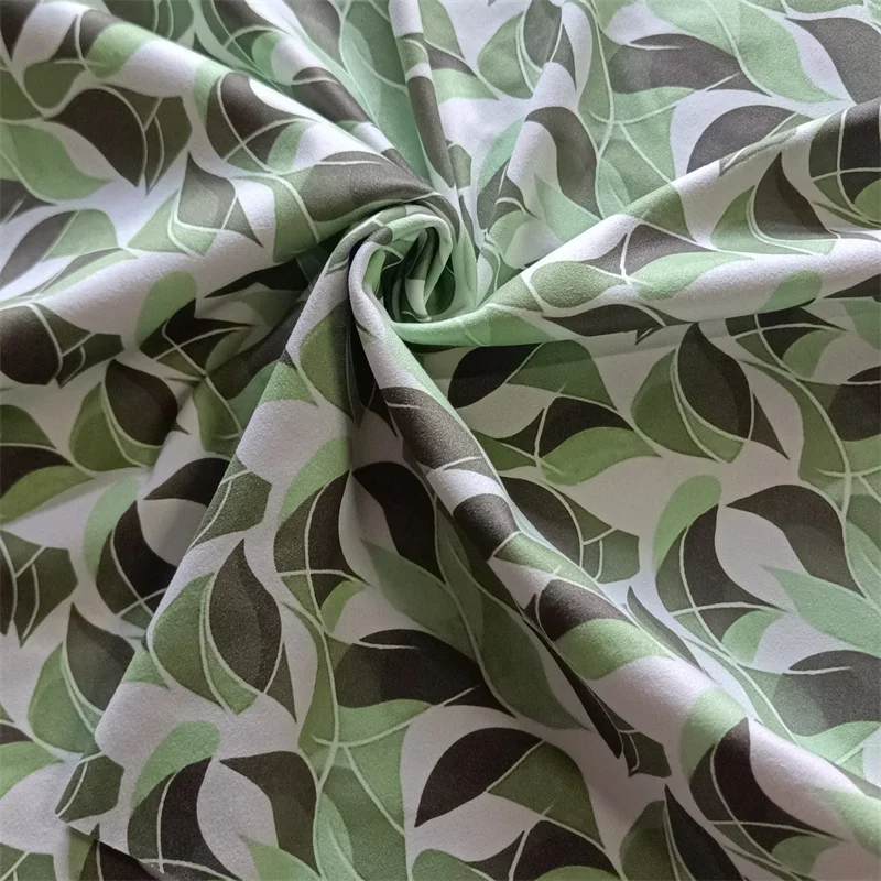 Wholesale Custom Digital Printed Knitting Style Elastic 82 Polyester 12 Spandex Fabric for Garment Cloth