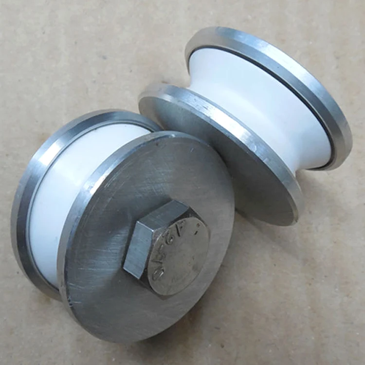 Solid Ceramic Pulley With Bracket For Bunching Machine