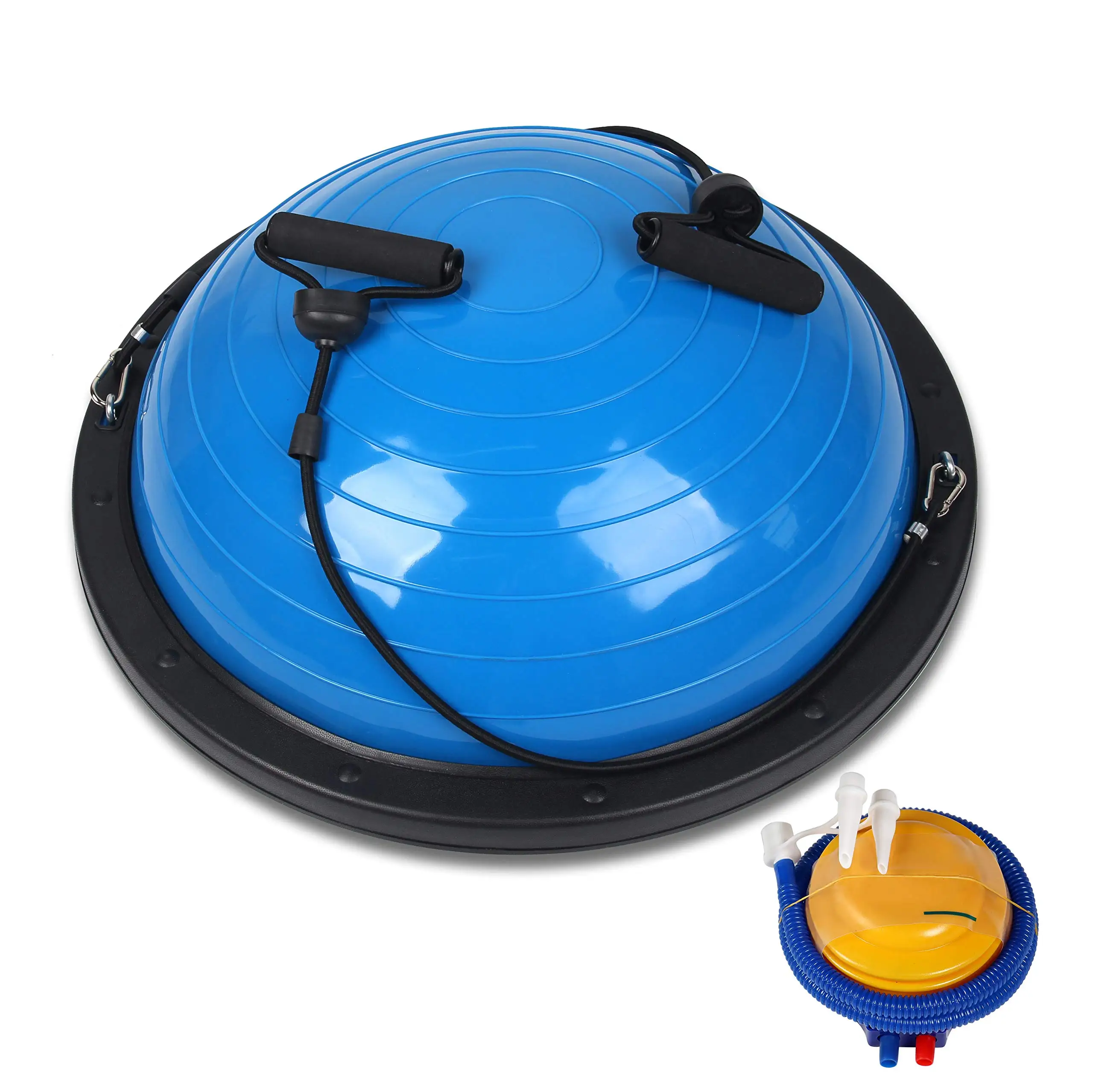 Conway YGB004 Hot Sale Inflatable Hemisphere Fitness Wave Speed Training Balance Ball Half Ball with Resistance Band