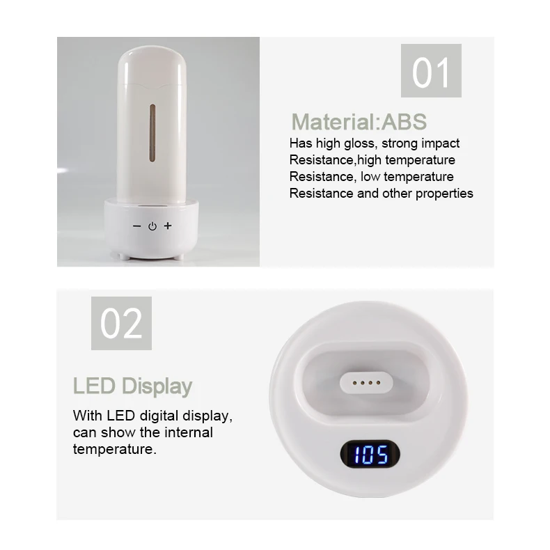 Home hair removal kit portable wax warmer machine electric hot roll on wax heater for hair removal