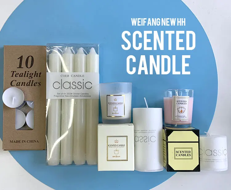 Atmosphere scented candle birthday candle by soy wax palm wax for Christmas