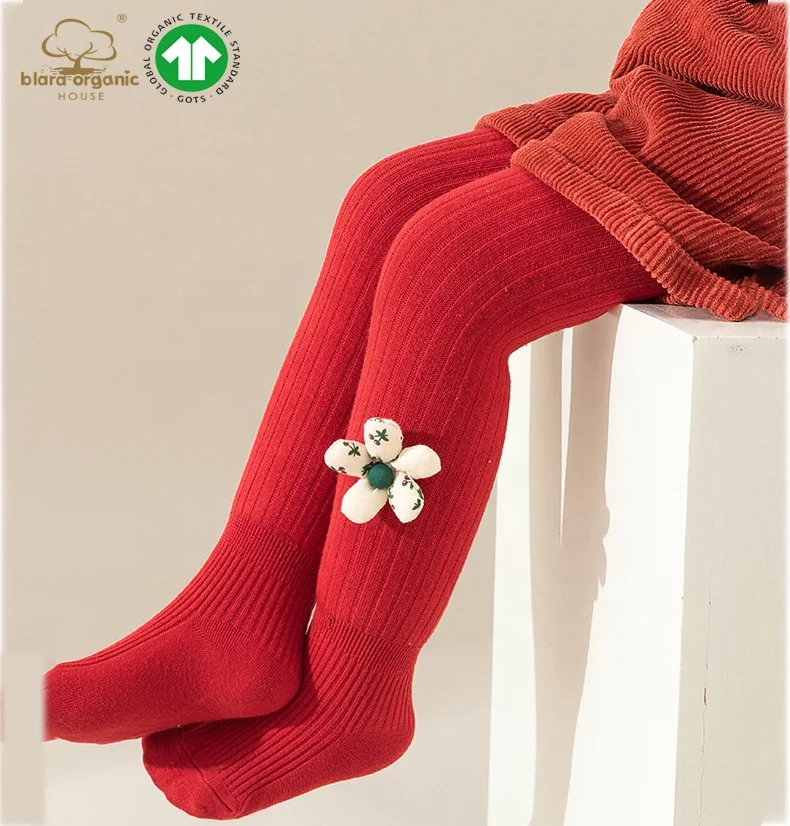 Autumn and Winter Bow Tie Outerwear Leggings Red Christmas Slim Cotton Lining Thick Full Length Tight Pants for Girls