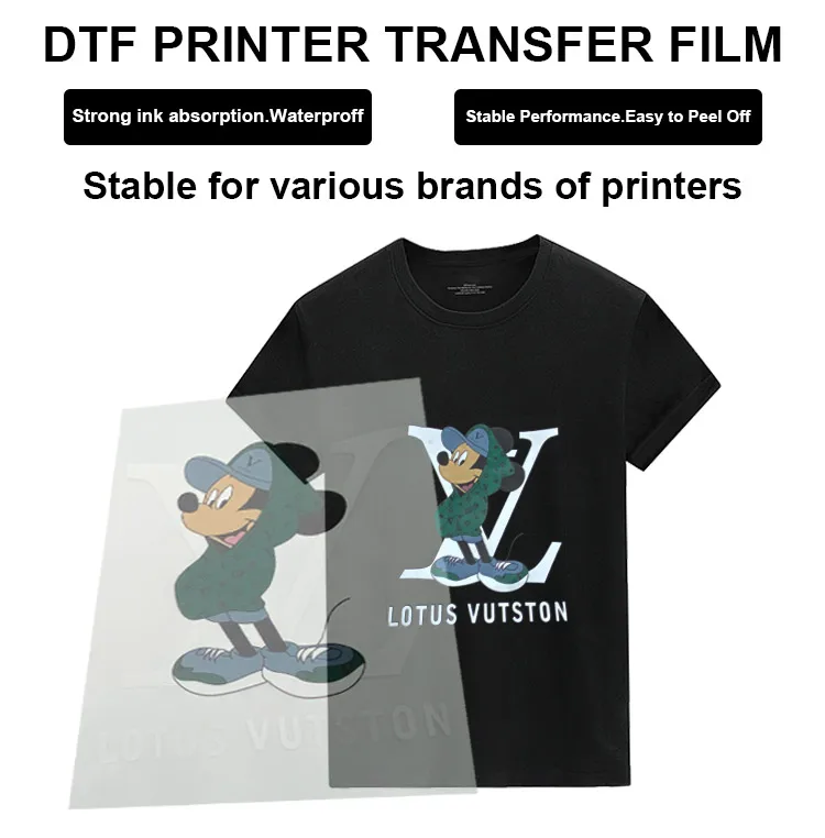 Пленка ПЭТ 60 см * 100 м рулонная переводная бумага пленка для DTF печати Mimaki TXF150-75 TXF300-75 принтера