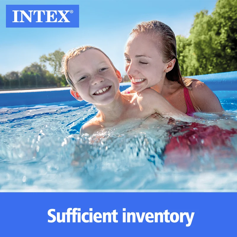 
INTEX 28120 10FT X 30IN Easy Set Inflatable Above Ground Pool Family Swimming Pool 
