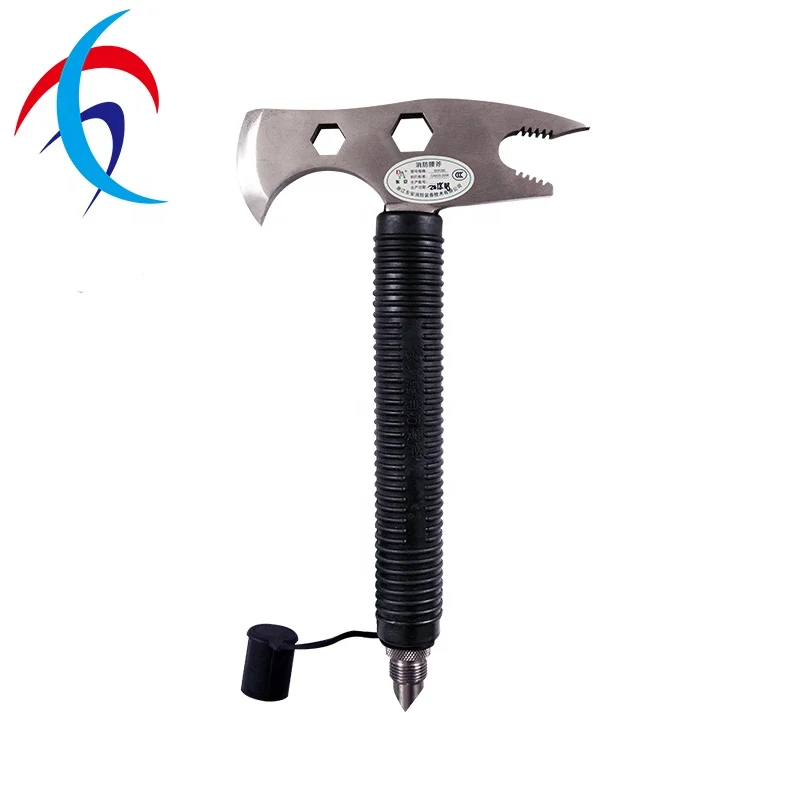 Small Size Stainless Steel Escape Rescue Axe Fire Fighting Stainless Steel Camping Hatchet