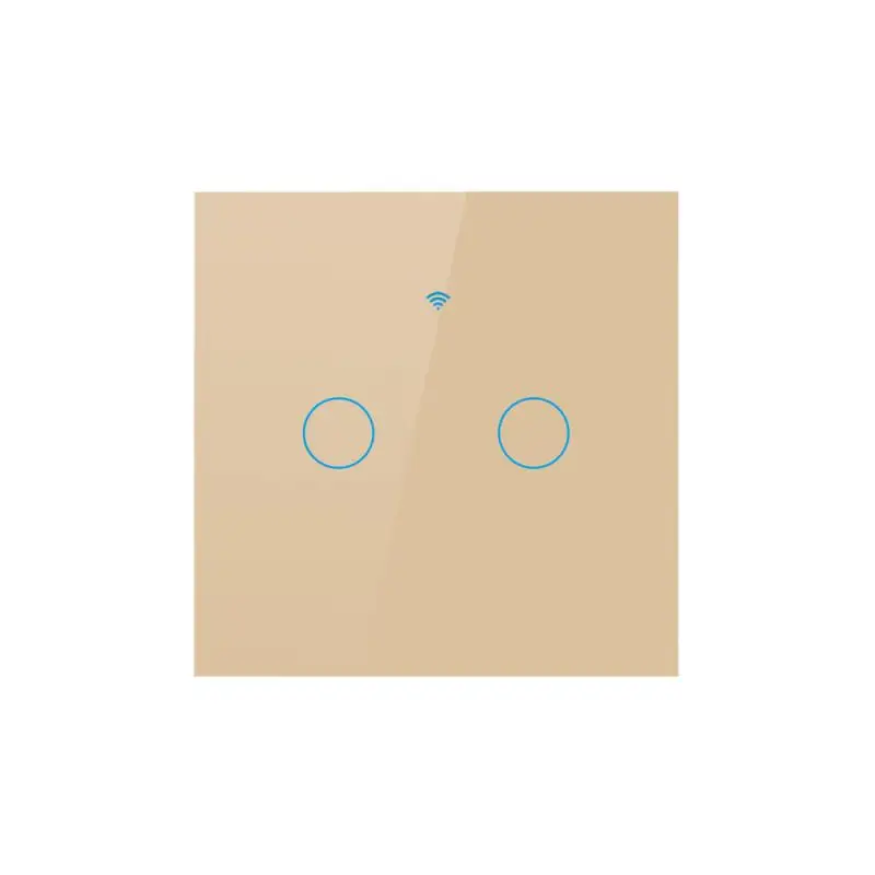 Factory customization Inteligente tuya Wall Touch Switch Wifi Control Glass Panel sound control light EU touch switch