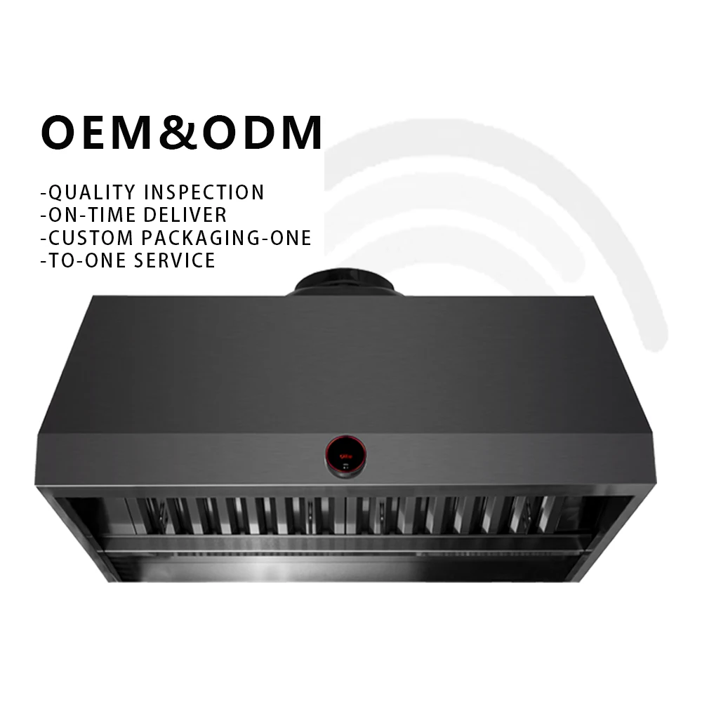 Электрический умный Кухонный корпус из нержавеющей стали для мобильного телефона с регулируемым диапазоном вытяжка домашнего использования