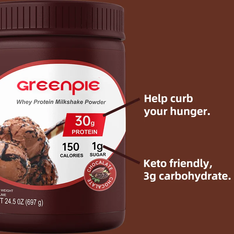 Greenpie Meal Replacement Supplement Post workout Weight Mass Gain Chocolate Whey Protein Milkshake Powder