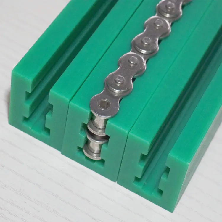 Custom K shaped wear resistant slide UHMWPE  plastic chain guide for packing machine