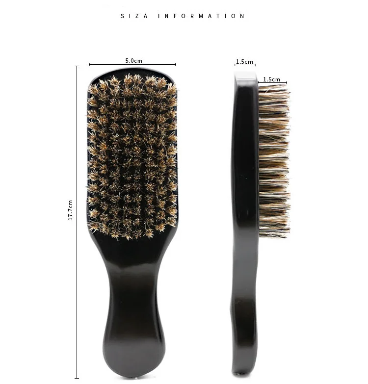 
wholesale best selling long handle custom beard brush boar beard brush black shave brush 
