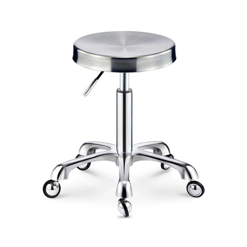 Wholesale Stainless Steel Stool Adjustable Height Anti-static Suitable For Barber Shop Beauty Shop