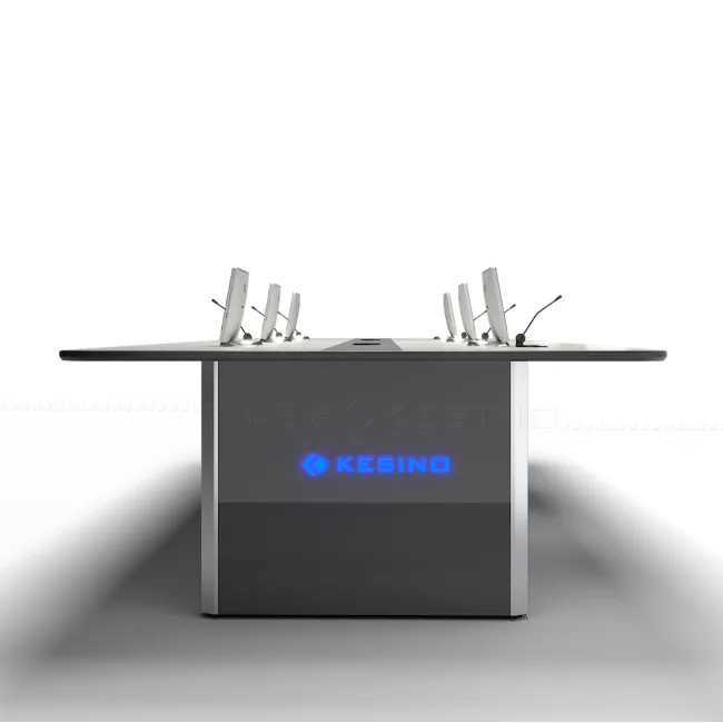 Kesino коммерческая мебель высокое качество современный стиль светодиодное освещение офисный Конференц-стол стол для управления Центром планирования