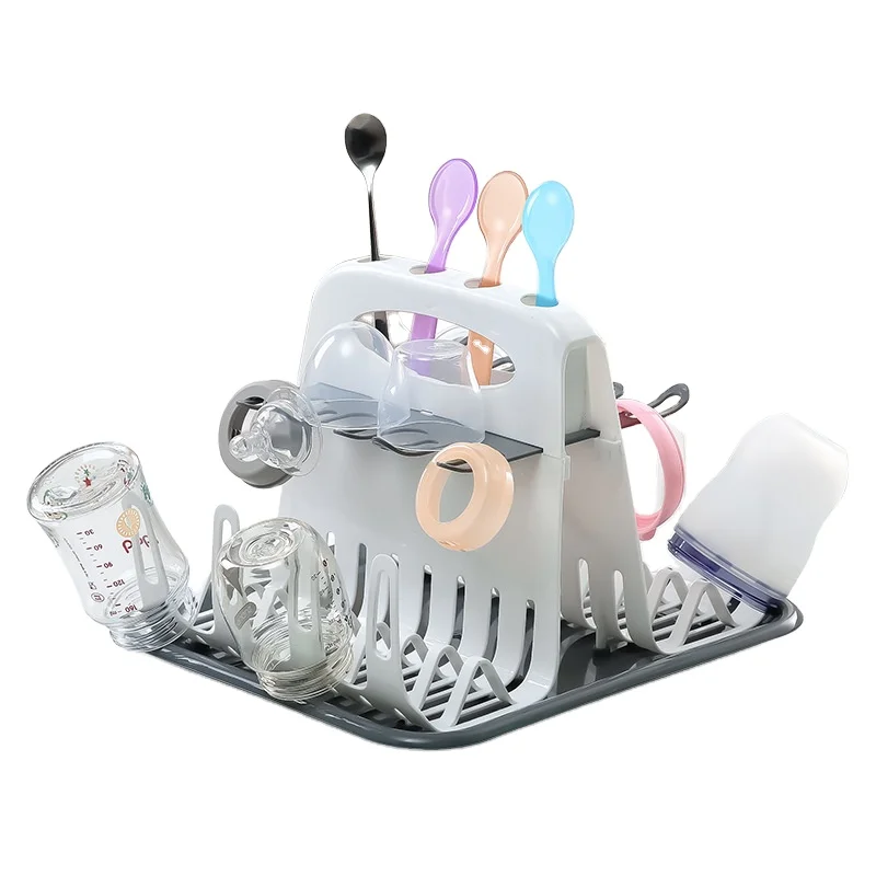 Spot wholesale new detachable newborn bottle drying rack cup drying rack portable baby bottle rack
