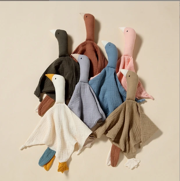 Baby cotton gauze comforter blanket baby sleep bunny doll comforter handkerchief cringle comforter toy with Wholesale new design